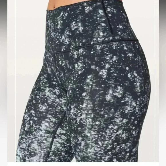 Lululemon Wunder Under Hi- Rise Tight Nulux Multi Black Style # W5AQOS Size 4 - Picture 3 of 7